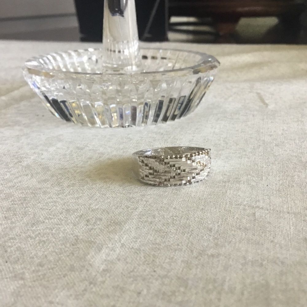 Sterling Silver Wheat Link Ring Size 8.5